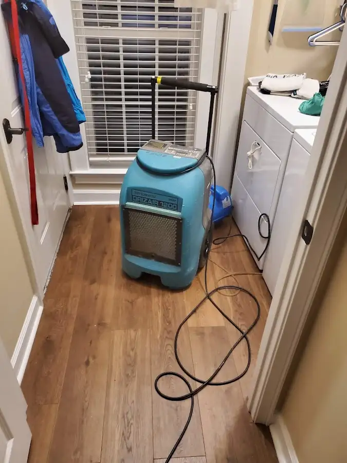 Commercial dehumidifier deployed for Flood Damage Cleanup in Gateway